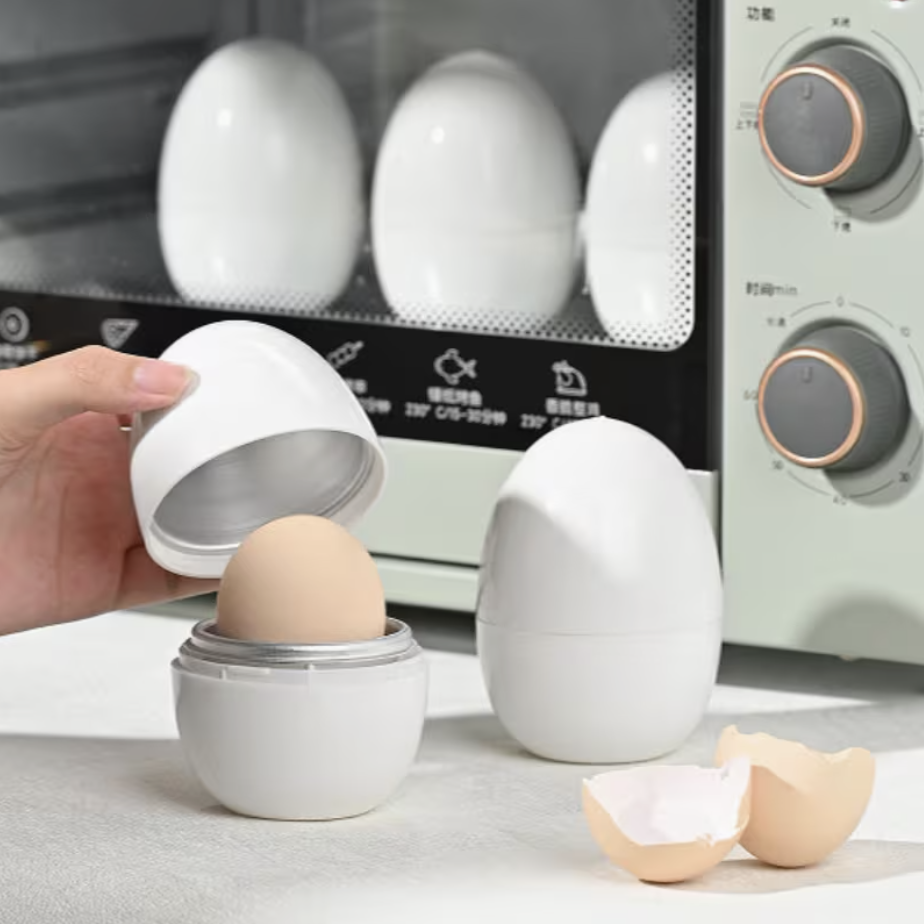Portable Microwave Egg Boiler Cup | Food-Grade Stainless Steel Egg Cooker for Soft & Hard Boiled Eggs